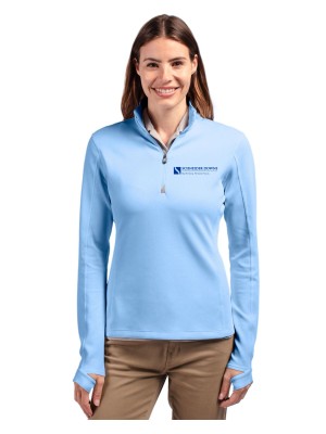 Cutter & Buck Traverse Recycled Smooth Stretch Womens Quarter Zip Pullover