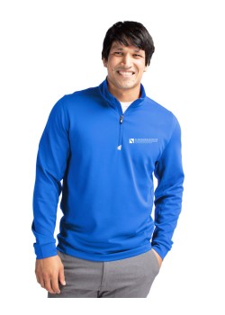 Cutter & Buck Traverse Recycled Smooth Stretch Mens Quarter Zip Pullover